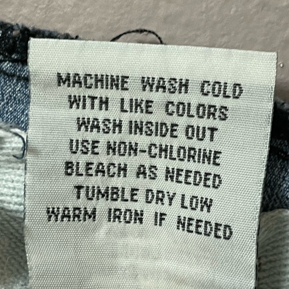 𝅺Maternity Boho jean boot cut back pocket embroidered button detail medium wash - Picture 4 of 5